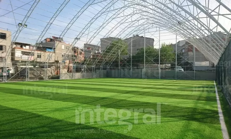 Indoor Astroturf Steel Construction