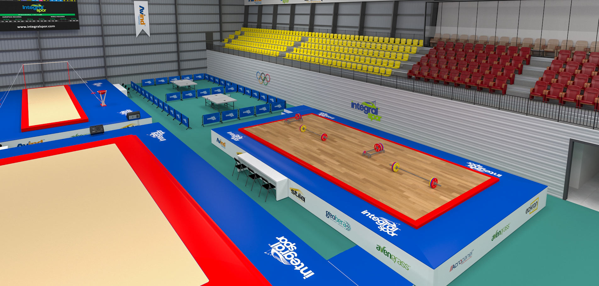 Спортивный коврик для помещений 4